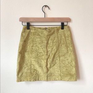 Free People Modern Femme Velvet Mini Skirt